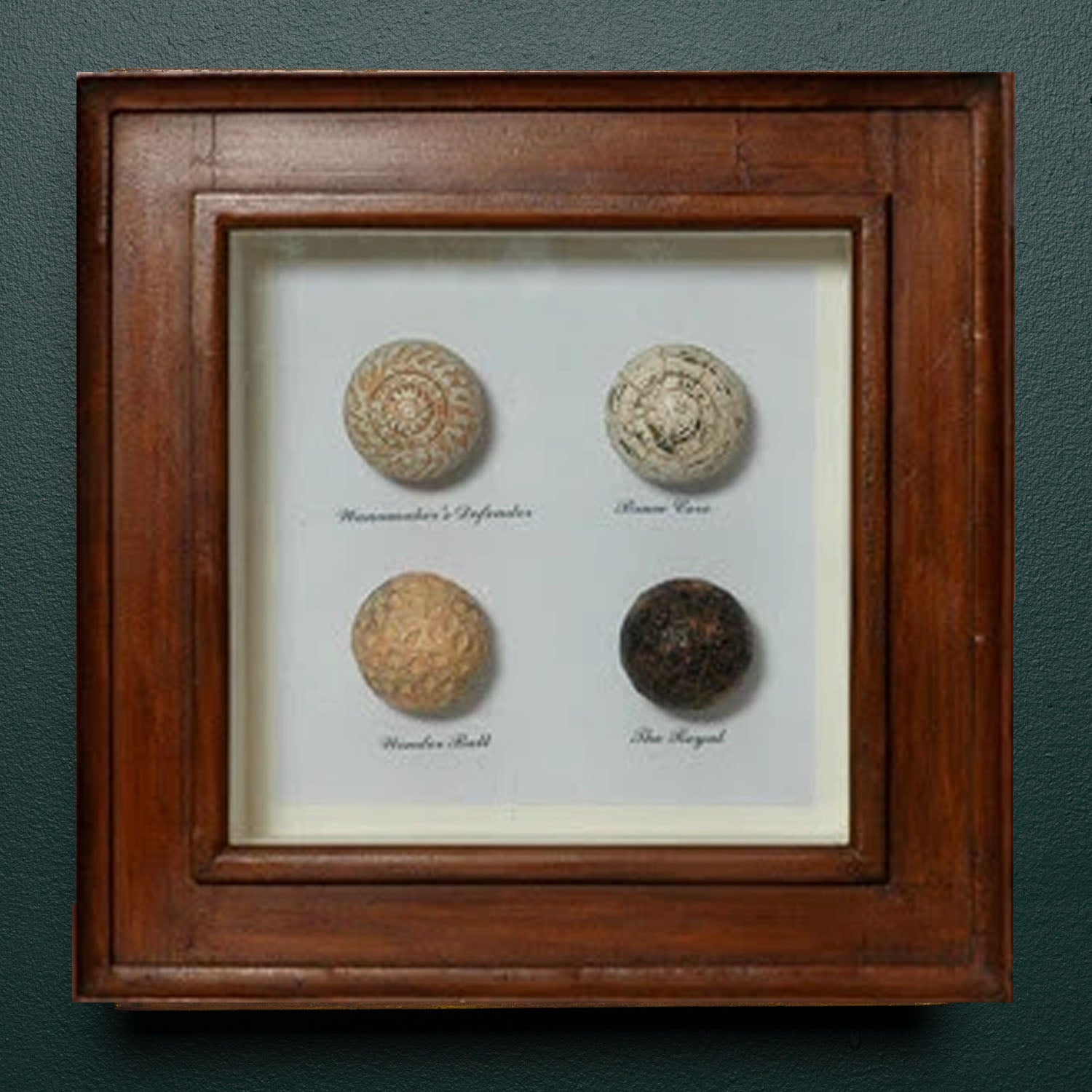 1920'S GOLF BALLS SHADOW BOX